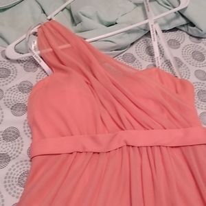 Peach short dress